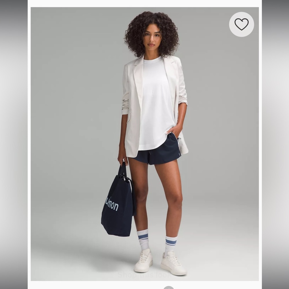 Lululemon athletica NWT long cotton crewneck tank White 🤍small 608